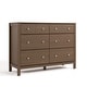 preview thumbnail 38 of 44, Storkcraft Horizon 6 Drawer Dresser - GREENGUARD Gold Certified, Interlocking Drawer System Hazelnut