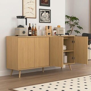 Long Storage Cabinet with Adjustable Shelves - Bed Bath & Beyond - 43849499