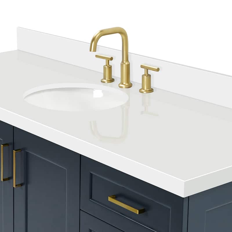 Ariel Q067SWQOVO Taylor 67" Free Standing Single Basin Vanity Set with