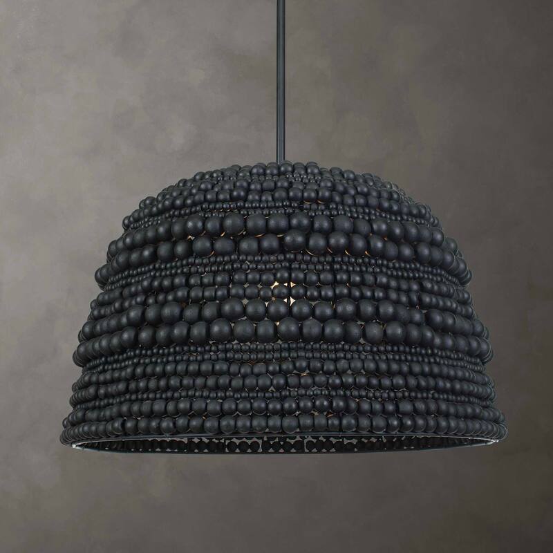 Uttermost 21623 Persephone 21" Wide Wood Pendant
