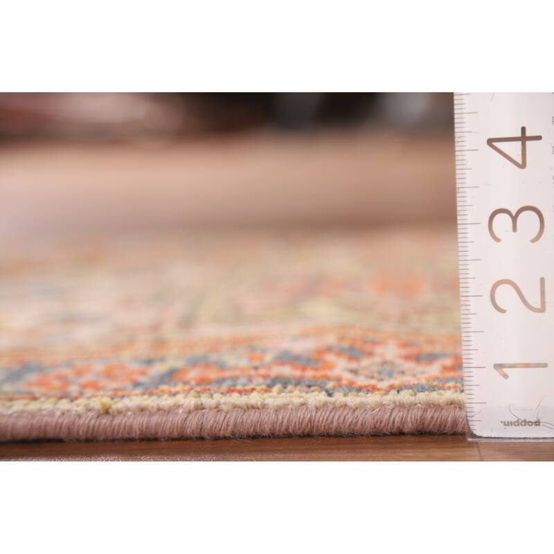 Beige Heriz Serapi Style Accent Area Rug Hand-knotted Wool Carpet - 2'0"x 3'0"