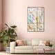 preview thumbnail 42 of 64, Bright Days, Pastel Bright Strokes Modern Gold Canvas Wall Art Print for Living Room