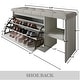 preview thumbnail 16 of 17, CraftPorch Multifunctional Flip-Drawer Storage Shoes Bench