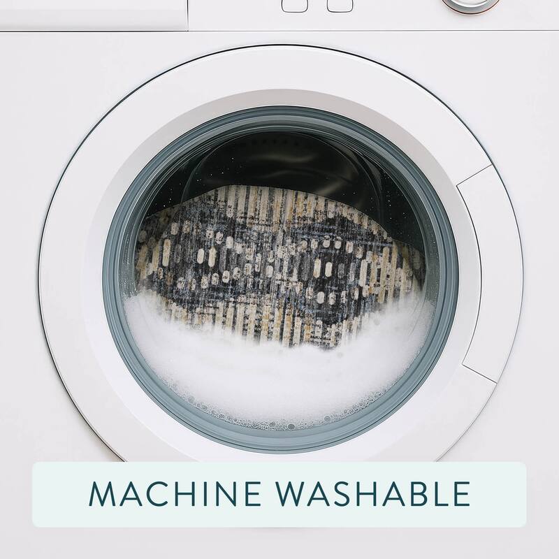 Machine Washable Indoor/ Outdoor Modern Ignacio Chantille Rug