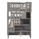 preview thumbnail 20 of 67, Stairway Wooden Bunk Bed with Storage Staircase and Guard Rail, for Bedroom, Dorm, Convertible into 2 Beds