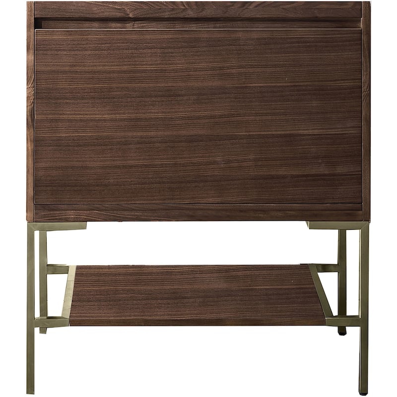 James Martin Vanities 805-V31.5-CB Mantova 32" Free Standing Single - Mid-Century Walnut