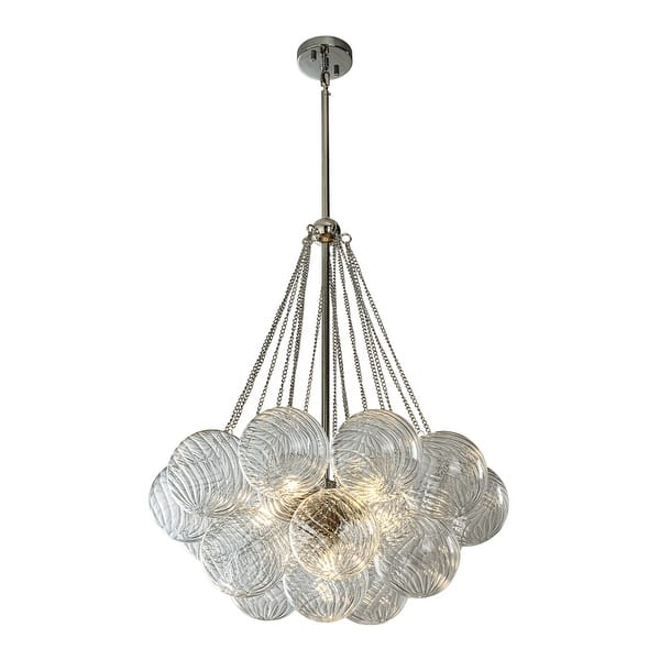6-Light Chrome Modern Bulb Cluster De...
