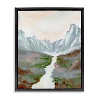 Stupell Scenic Valley River Framed Floater Canvas Wall Art Design By ...