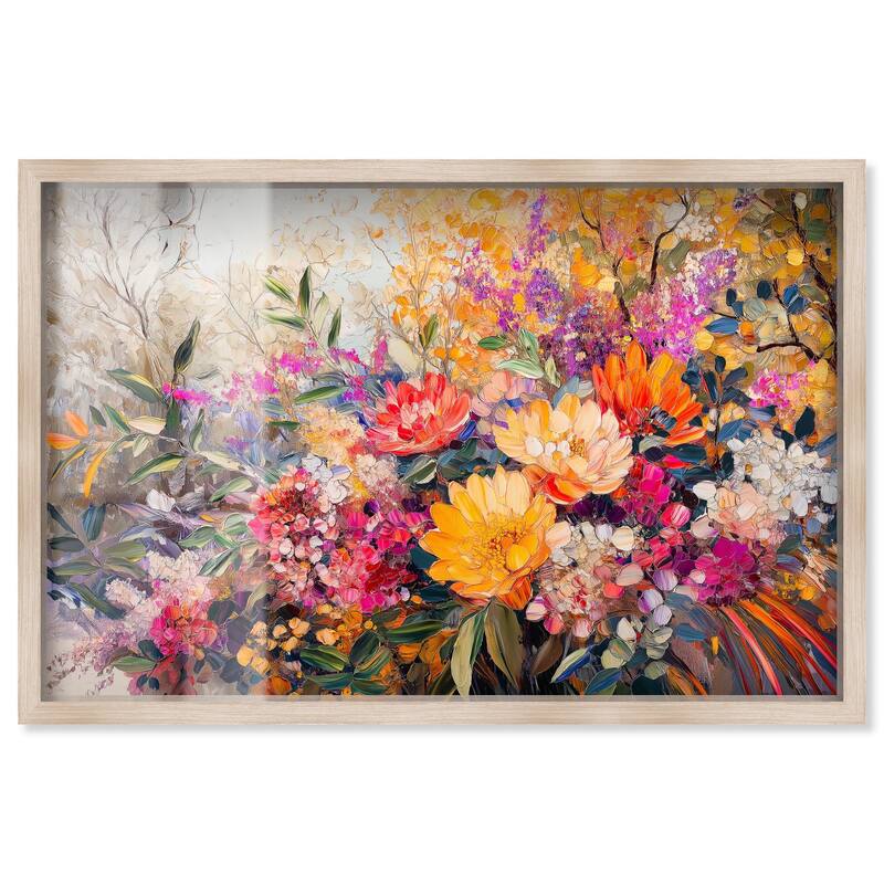 Amber Auras Shadowbox by Art Remedy - Natural - 24" x 16"