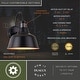 preview thumbnail 4 of 14, Cody Dark Bronze Motion Sensor Dusk to Dawn Outdoor Wall Light Farmhouse Metal Shade - 9.25-in W x 11.25-in H x 10.5-in D