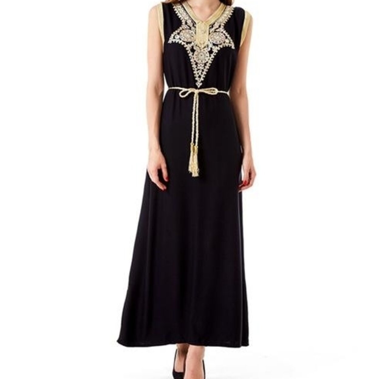Shop Summer Boho Style Islamic Muslim Women Clothing Kaftan Caftan
