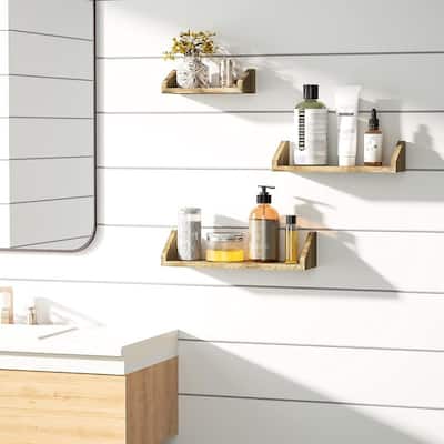 Floating Shelves Wall Mounted Solid Wood