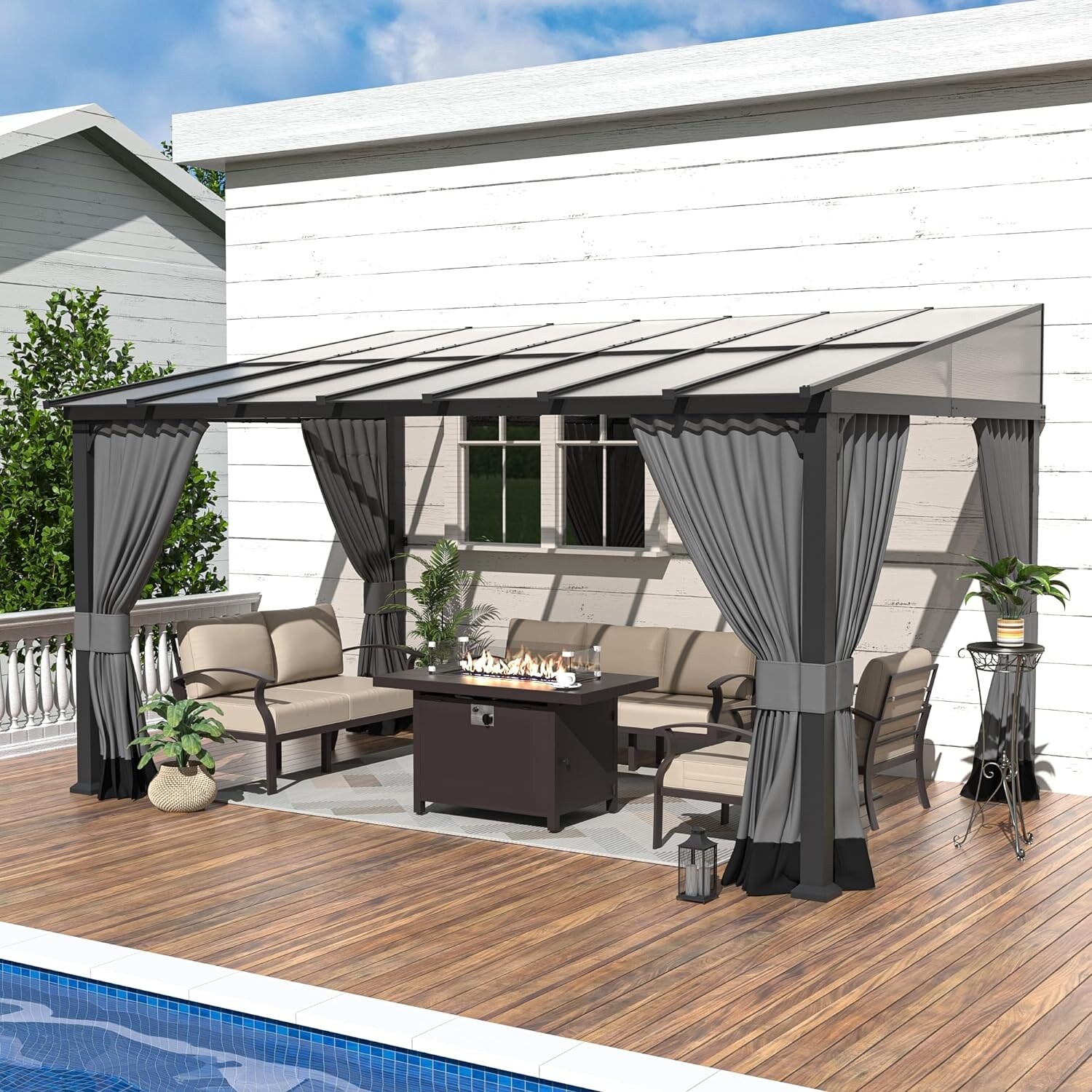 Wall mounted canopy outdoor outlet