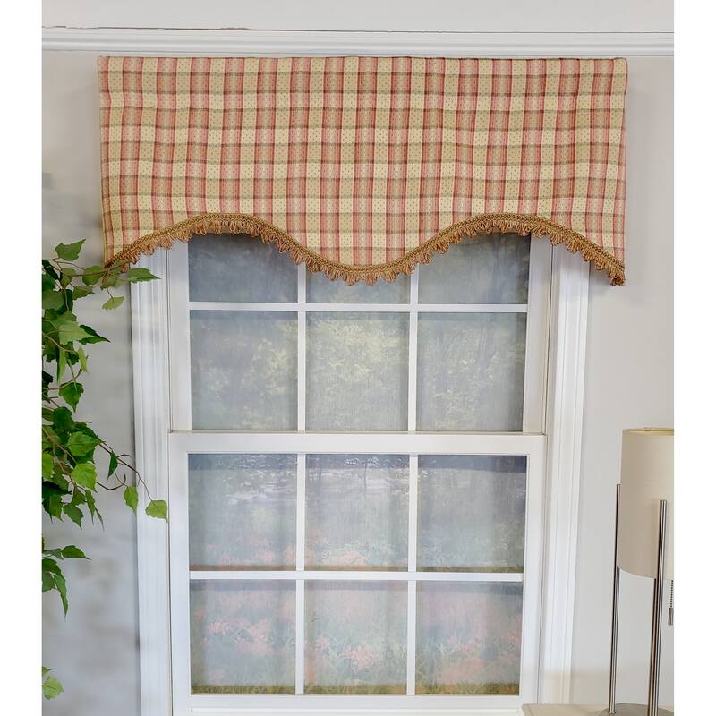 Dotted Squares Cornice Valance