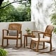 preview thumbnail 1 of 16, Lucca Outdoor 3-pc. Rocking Chair Set by Christopher Knight Home Cream
