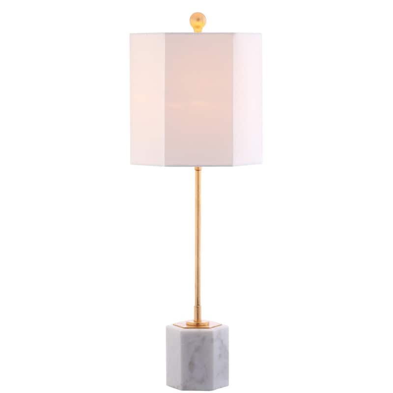 SAFAVIEH Lighting Meital 29-inch Marble LED Table Lamp (Set of 2) - 10" x 10" x 29" - 10Wx10Dx29H