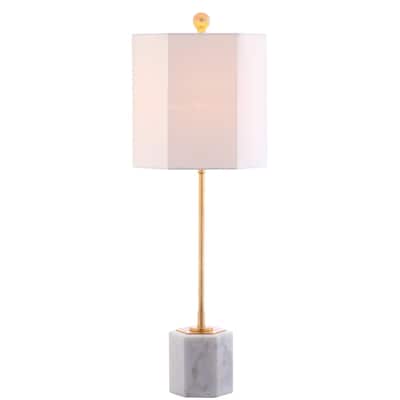 SAFAVIEH Lighting Meital 29-inch Marble LED Table Lamp (Set of 2) - 10" x 10" x 29" - 10Wx10Dx29H