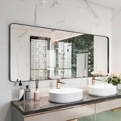 Framed Wall Mounted Bathroom Vanity Mirror