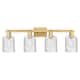 Option Brushed Brass / Clear Basket Weave