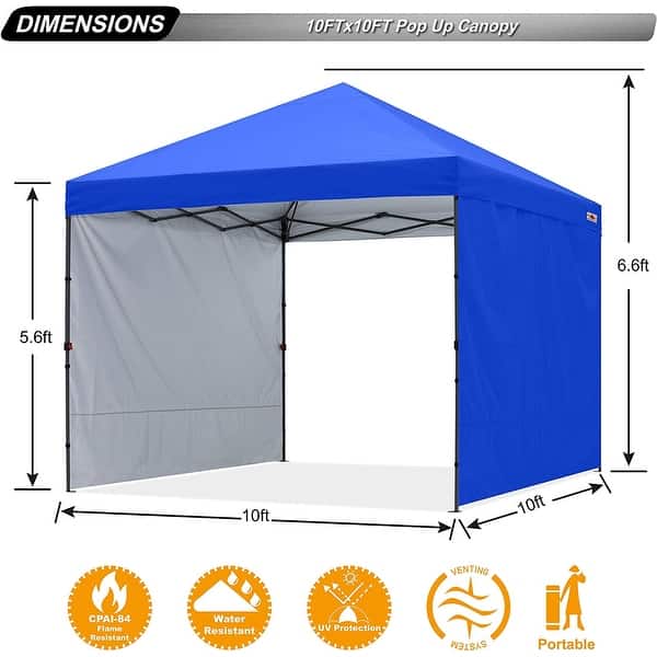 dimension image slide 11 of 26, ABCCANOPY Durable Easy Pop up Canopy Tent Outdoor canopy tent