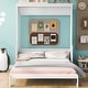 preview thumbnail 12 of 16, Queen Size Murphy Bed with a Shelf, Easy Fold Wood Wall Bed, Space-Saving Murphy Bed Cabinet for Guest Room Home Office