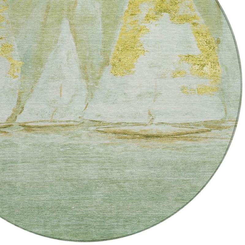 HomeRoots Nautical Transitional Rectangle Outdoor Rug