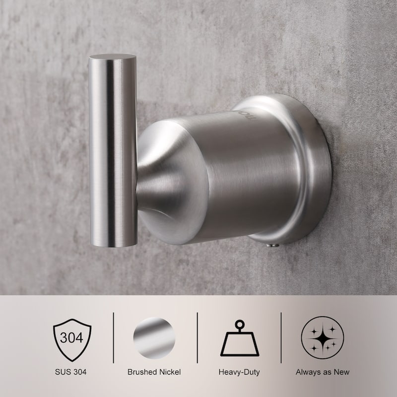 WOWOW 304 Stainless Steel Bathroom Towel Hook