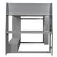 preview thumbnail 21 of 25, Multi-Functional Gaming Loft Bed with Built-in Desk & Storage Cabinets, Wood Bed Frame with LED and a Hanging Clothes Rack