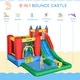 preview thumbnail 4 of 5, 6-in-1 Kids Inflatable Bounce House with Pool, Water Cannon, Inflator