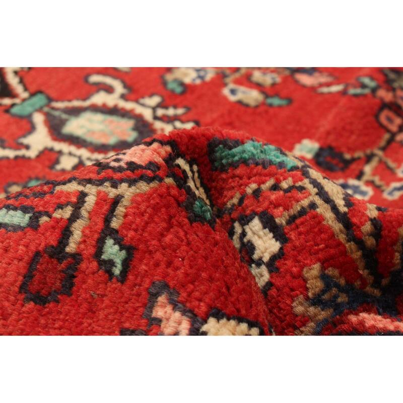 ECARPETGALLERY Hand-knotted Andelz Red Wool Rug - 3'6 x 9'6