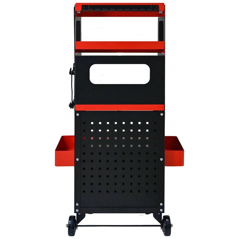 4 Level Steel Tool Cart with Wheels