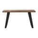 preview thumbnail 1 of 5, Uttermost Freddy 55" Long Wood Top Metal Console Table Weathered Oak