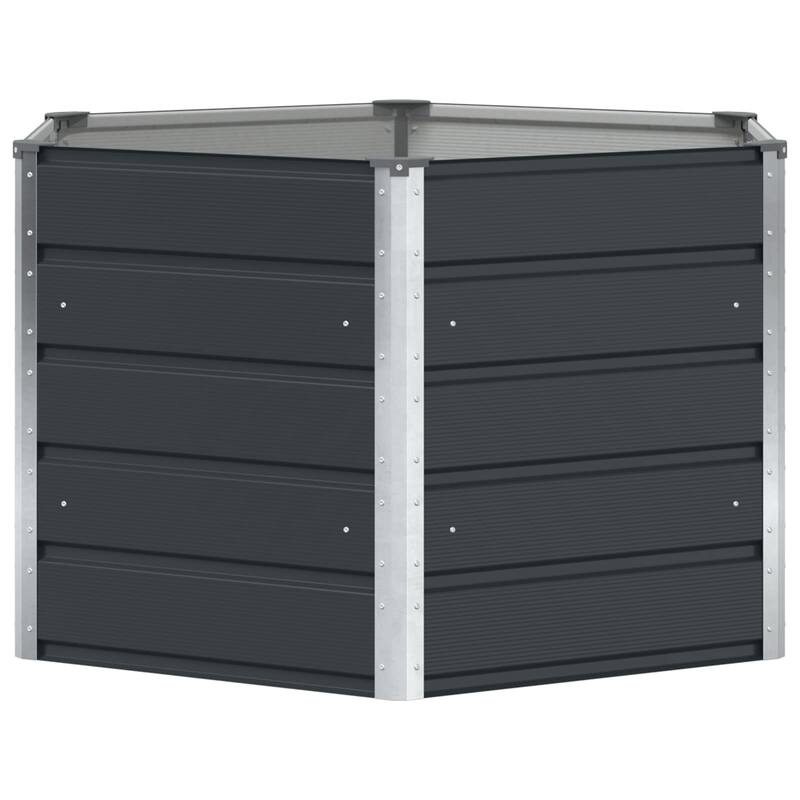 vidaXL Planter in Steel - 50.79 x 50.79 x 17.72 in.