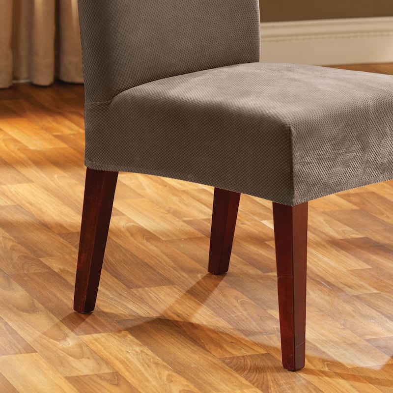 SureFit Stretch Pique Short Dining Chair Slipcover