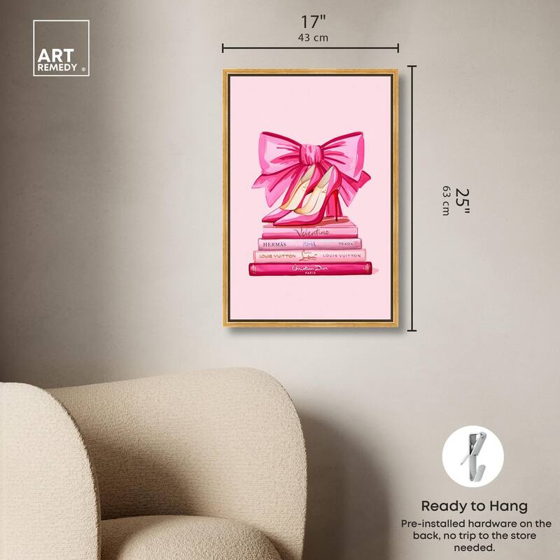 Roseate Runway Reads Canvas by Art Remedy