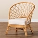 preview thumbnail 10 of 9, Emmeline Bohemian Honey Rattan Accent Chair