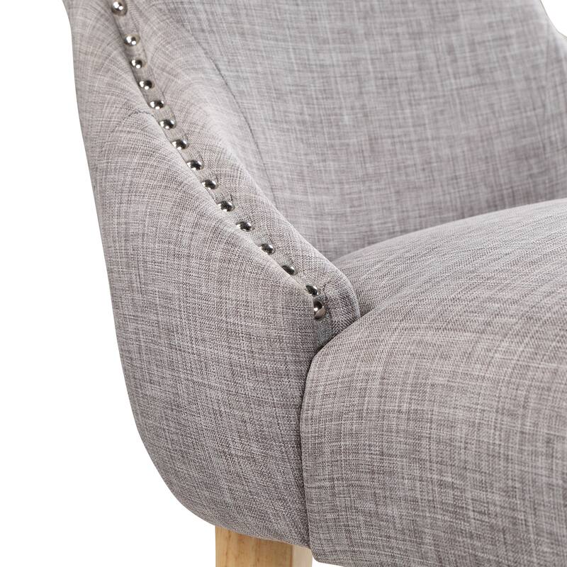 Gaji Contemporary Wood Tufted Wingback 2-Piece Side Chairs by Furniture of America