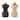 Peugeot 2/22594 Bistro 4 Inch Chocolate Pepper Mill and 4 Inch Natural Salt Mill Set - Chocolate & Natural