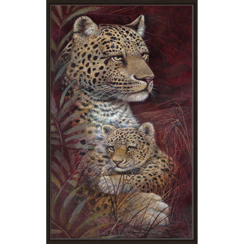 "Maternal Affection" by Ruane Manning Print on Floating Canvas