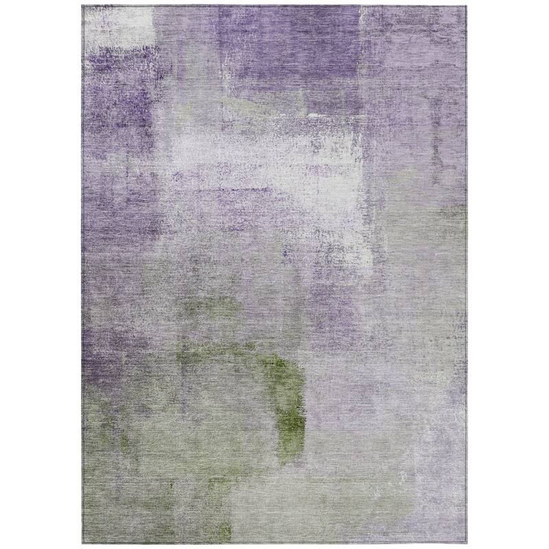 HomeRoots Abstract Transitional Rectangle Outdoor Rug