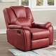 preview thumbnail 12 of 10, Steve Silver Kameryn Faux Leather Manual Recliner