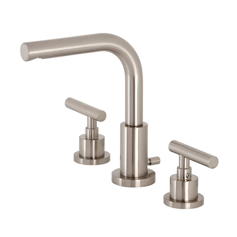 Manhattan 8 in. Widespread Bathroom Faucet - Brushed Nickel