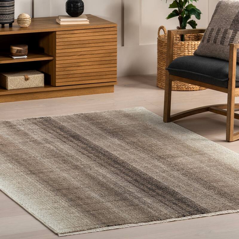 Nuloom Estrella Casual Striped Fringe Area Rug