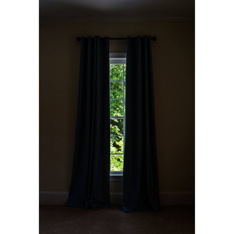 Elle 100% Blackout Grommet Curtains, 2 Panels