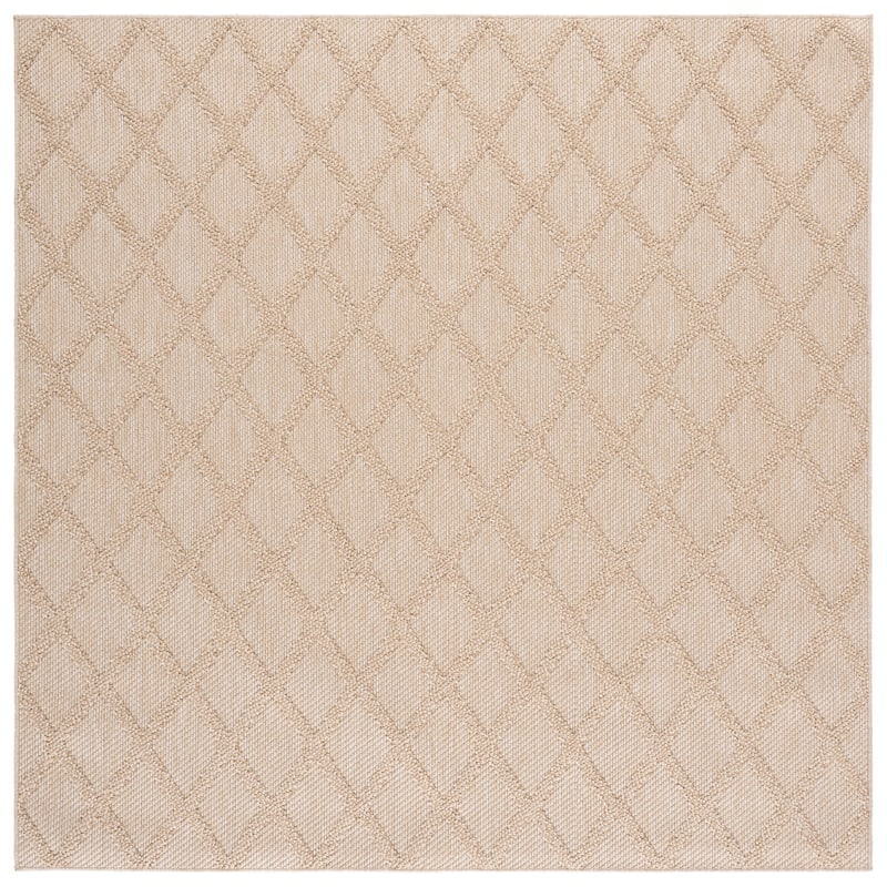 SAFAVIEH Highland Inesa Trellis Rug - 6'7" Square - Gold/Ivory