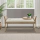 preview thumbnail 2 of 12, Martha Stewart Isla Natural Accent Bench
