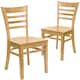 Option natural wood seat/natural wood frame