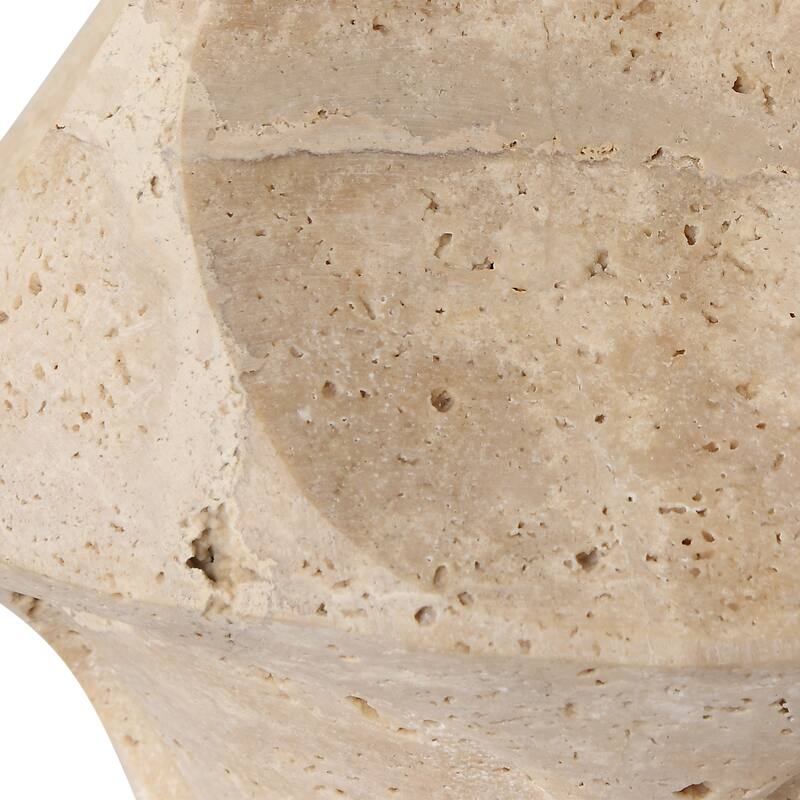 Uttermost Indent Travertine Accent Lamp - 16.25'' H X 9'' W X 9'' D