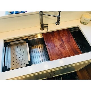Kitchen Sink Workstation Undermount : Ruvati Tight Radius Undermount 16-Gauge Stainless Steel 33 ... / We did not find results for:
