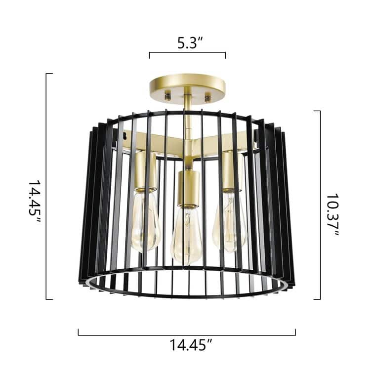 Maxax 3 - Lights Semi Flush Mount - N/A